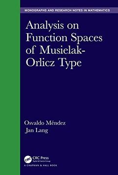 portada Analysis on Function Spaces of Musielak-Orlicz Type (Chapman & Hall (in English)