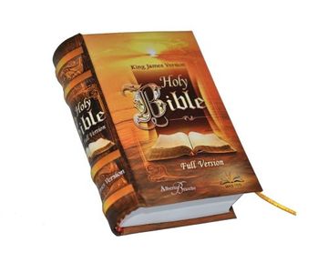 portada New Miniature Book Holy Bible Full Version King James Hardbound Ribbon (in English)