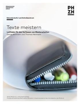 portada Texte meistern: Leitfaden für das Verfassen von Masterarbeiten (in German)