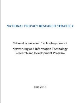 portada National Privacy Research Strategy (en Inglés)