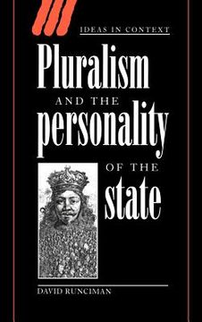 portada Pluralism and the Personality of the State Hardback (Ideas in Context) (en Inglés)
