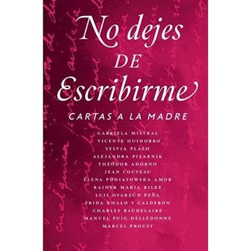 portada No dejes de escribirme (in Spanish)