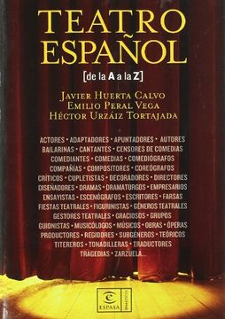 portada Diccionario de Teatro Español de la a a la z (Diccionarios Tematicos) (in Spanish)