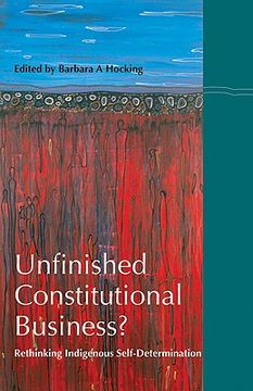 portada unfinished constitutional business?: rethinking indigenous self-determination (in English)