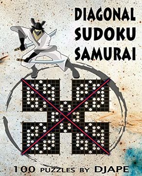 portada Diagonal Sudoku Samurai x: 100 Puzzles (Volume 1) (en Inglés)