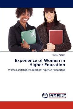portada experience of women in higher education (en Inglés)