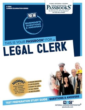 portada Legal Clerk (C-3394): Passbooks Study Guide Volume 3394 (en Inglés)
