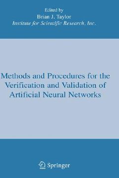portada methods and procedures for the verification and validation of artificial neural networks
