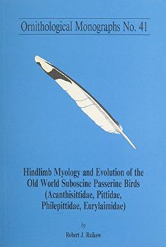 portada Hindlimb Myology and Evolution of the old World Suboscine Passerine Birds (in English)