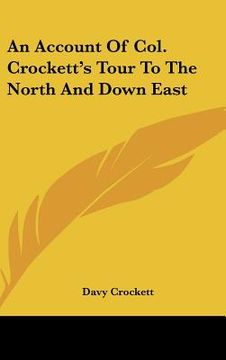 portada an account of col. crockett's tour to the north and down east (in English)