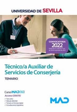 portada Tecnico/A Auxiliar de Servicios de Conserjeria de la Universidad de Sevilla: Temario