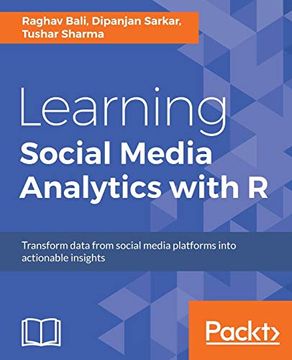 portada Learning Social Media Analytics With r (en Inglés)