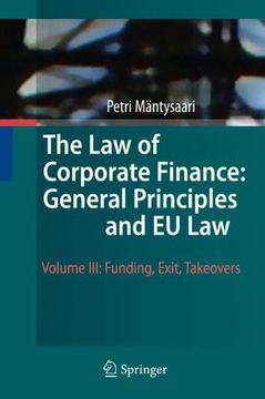 portada The law of Corporate Finance: General Principles and eu law (in English)