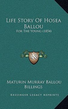 portada life story of hosea ballou: for the young (1854) (en Inglés)