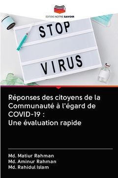 portada Réponses des citoyens de la Communauté à l'égard de COVID-19: Une évaluation rapide (in French)