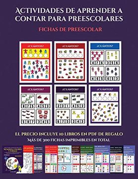 portada Fichas de Preescolar (Actividades de Aprender a Contar Para Preescolares): Un Libro de Actividades Para Aprender a Contar Para Niños en Edad Preescolar (in Spanish)