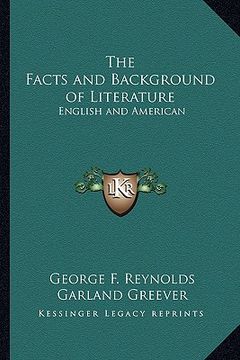 portada the facts and background of literature: english and american (en Inglés)