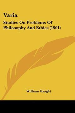 portada varia: studies on problems of philosophy and ethics (1901) (en Inglés)
