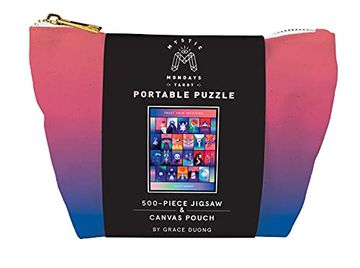 portada Mystic Mondays Tarot Portable Puzzle: 500-Piece Jigsaw & Canvas Pouch