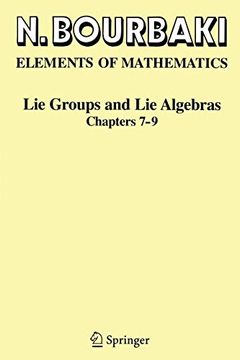 portada Lie Groups and lie Algebras: Chapters 7-9 (Elements of Mathematics) (in English)