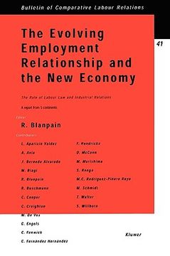 portada the evolving employment relationship and the new economy: the role of labour law & industrial relations (en Inglés)