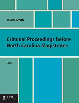 portada Criminal Proceedings Before North Carolina Magistrates (in English)