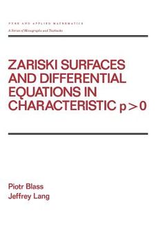 portada zariski surfaces and differential equations in characteristic p (en Inglés)