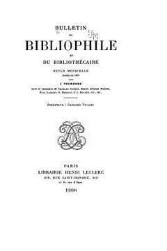portada Bulletin du bibliophile et du bibliothécaire (in French)