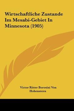 portada Wirtschaftliche Zustande Im Mesabi-Gebiet In Minnesota (1905) (in German)