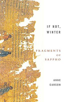portada If Not, Winter: Fragments of Sappho (in English)