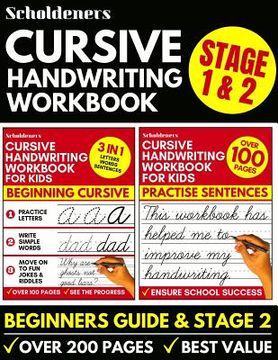 portada Cursive Handwriting Workbook: Cursive Writing Practice Book for Kids (Cursive for Beginners & Cursive Sentence Handwriting Workbook) (en Inglés)
