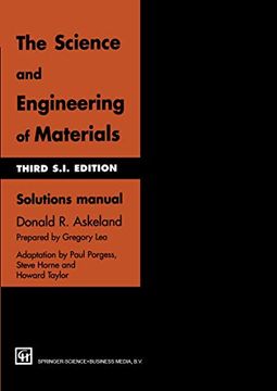 portada The Science and Engineering of Materials: Solutions Manual (en Inglés)