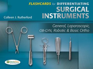 portada flashcards for differentiating surgical instruments: general laparoscopic ob-gyn robotic & basic ortho (en Inglés)