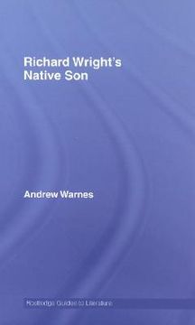portada richard wright's native son: a routledge guide (in English)