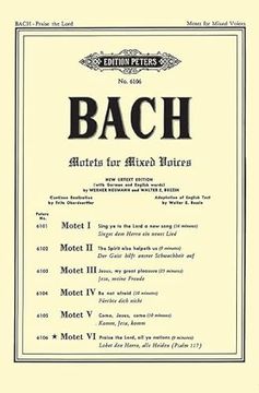 portada Motet VI Bwv 230 (Praise the Lord, All Ye Nations) (in English)