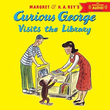 portada Curious George Visits the Library with downloadable audio