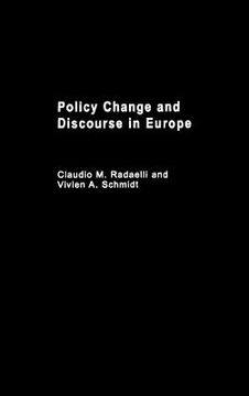 portada policy change & discourse in europe (en Inglés)