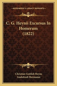 portada C. G. Heynii Excursus In Homerum (1822) (en Latin)