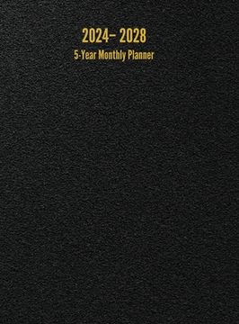 portada 2024 - 2028 5-Year Monthly Planner: 60-Month Calendar (Black) - Large (in English)