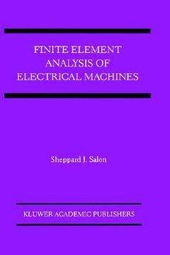 portada finite element analysis of electrical machines (in English)