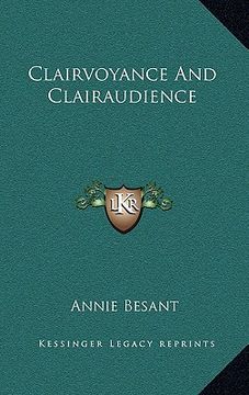 portada clairvoyance and clairaudience (en Inglés)