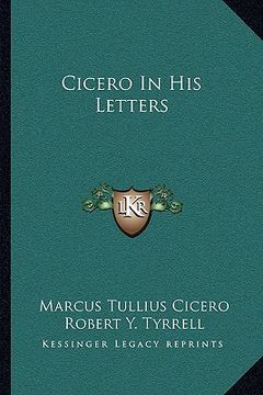 portada cicero in his letters (en Inglés)