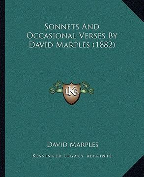 portada sonnets and occasional verses by david marples (1882) (en Inglés)