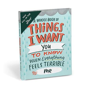portada Em & Friends Things i Want you to Know When Everything Feels Terrible Fill-In-The-Blank Book & Sympathy Gift - Fill in the Love Gift Book