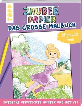 portada Zauberpapier - das Große Malbuch - Elfen und Feen (in German)