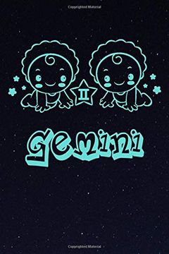 portada My Cute Zodiac Sign Gemini Not: Kids Astrology Drawing pad - 120 Pages, Blanc dot Grid, 6" x 9" - Horoscope Notepad, Diary 