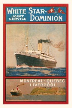 portada Vintage Journal White Star Dominion Travel Poster (in English)