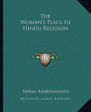 portada the woman's place in hindu religion (in English)