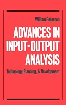 portada Advances in Input-Output Analysis: Technology, Planning, and Development (en Inglés)