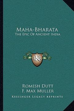 portada maha-bharata: the epic of ancient india (en Inglés)